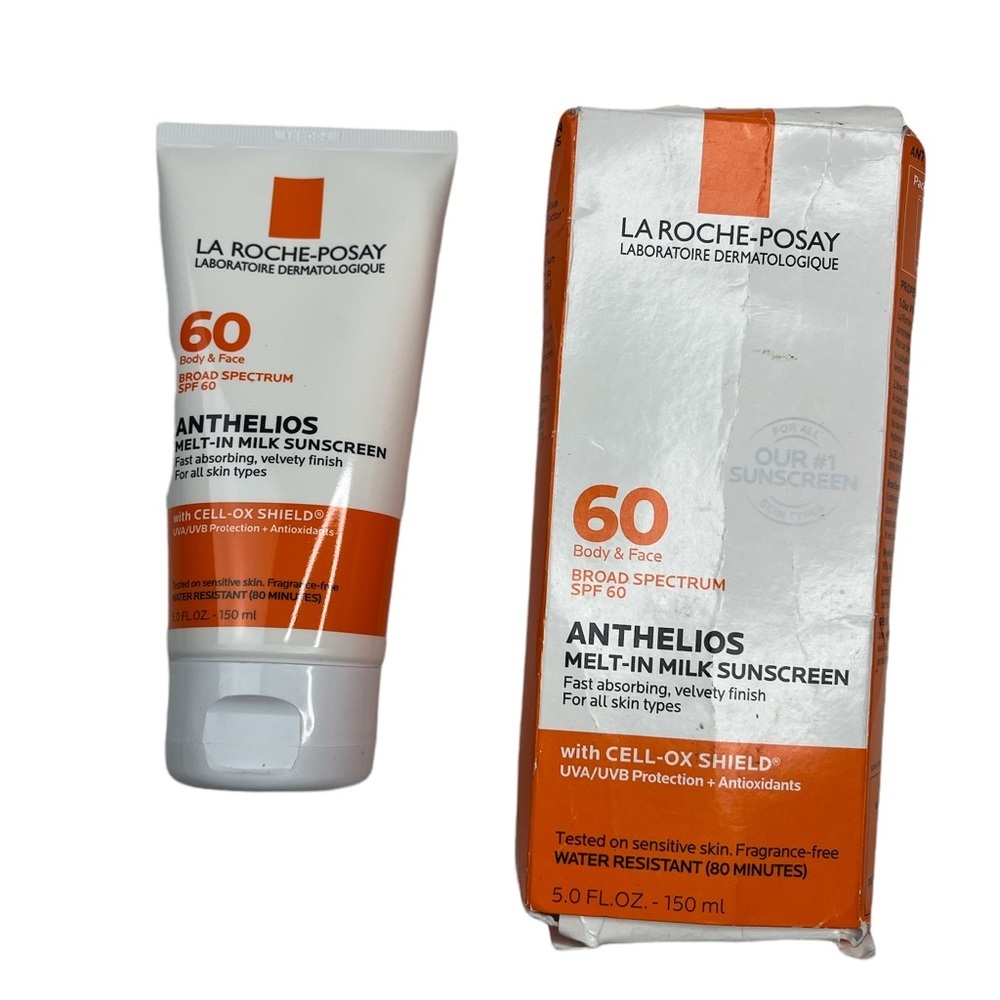 New La Roche-Posay Anthelios Melt In Milk Body & Face Sunscreen SPF 60, Oil Free